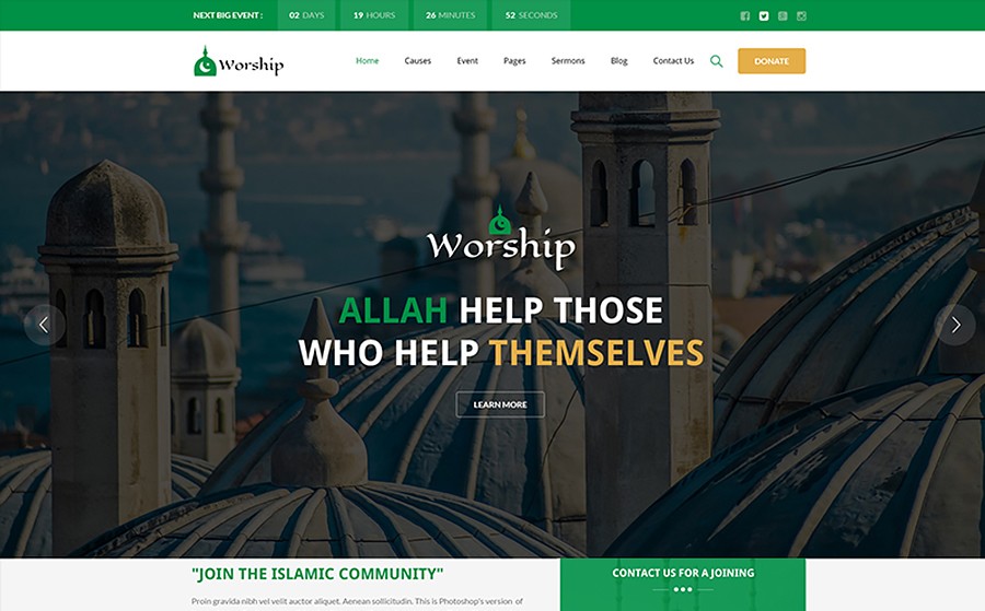 Free Wordpress Islamic Themes